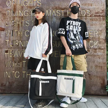 

Fashionable Ladies Large Capacity Canvas Bag Trendy Crossbody Women's Japanese Shoulder Bag Waterproof Women's Portable Tote