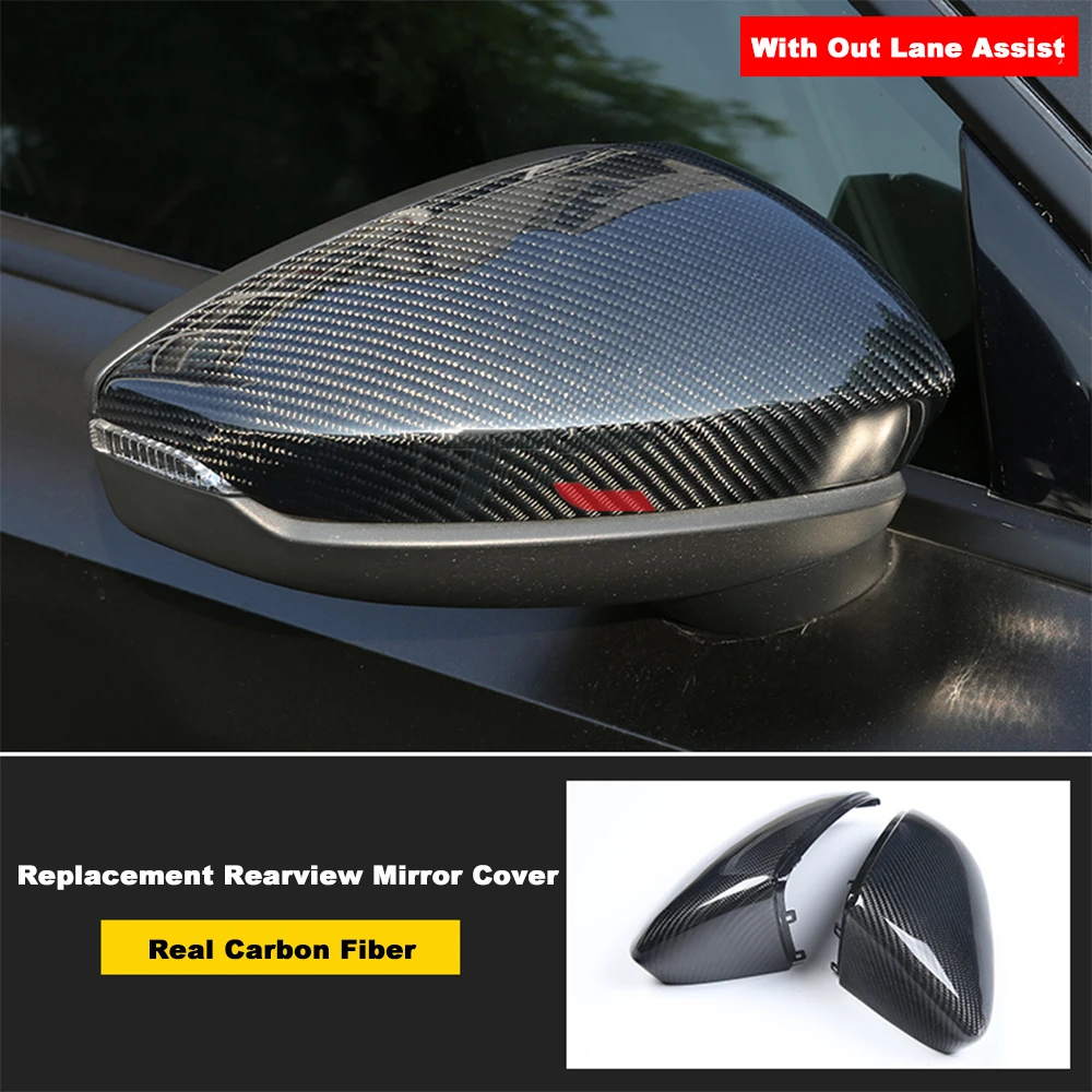 dodge ram fender flares TOPC for Audi A3 8y 2021 2020 RearView Mirror Cover Carbon Fiber Replacement Style Side View Mirror Caps External Accessories lund bug deflector Exterior Parts