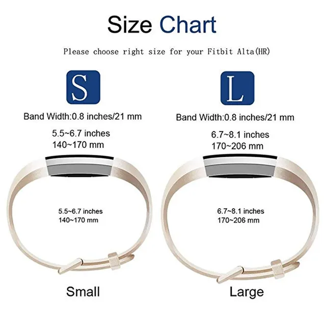 Rose Gold Band For Fitbit Alta HR / Fitbit Alta Smart Watch Wrist Strap bit Alta Small Large Bracelet