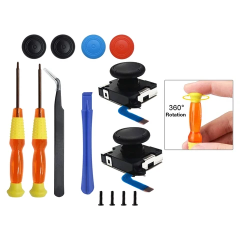 Left/Right Joystick Thumbsticks for Nintendo Switch Joy-Con Repair Tool