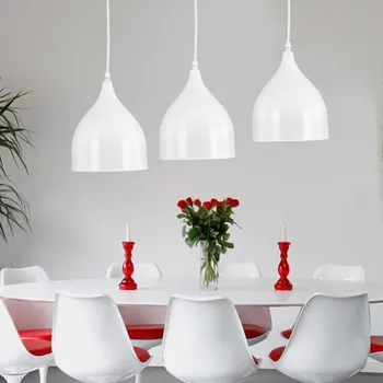 

Kitchen Modern Simple Led Pendant Light For Dining Room Restaurant Lamp Aluminum Hanging Room Lamp Renovation Fixture Lampshade