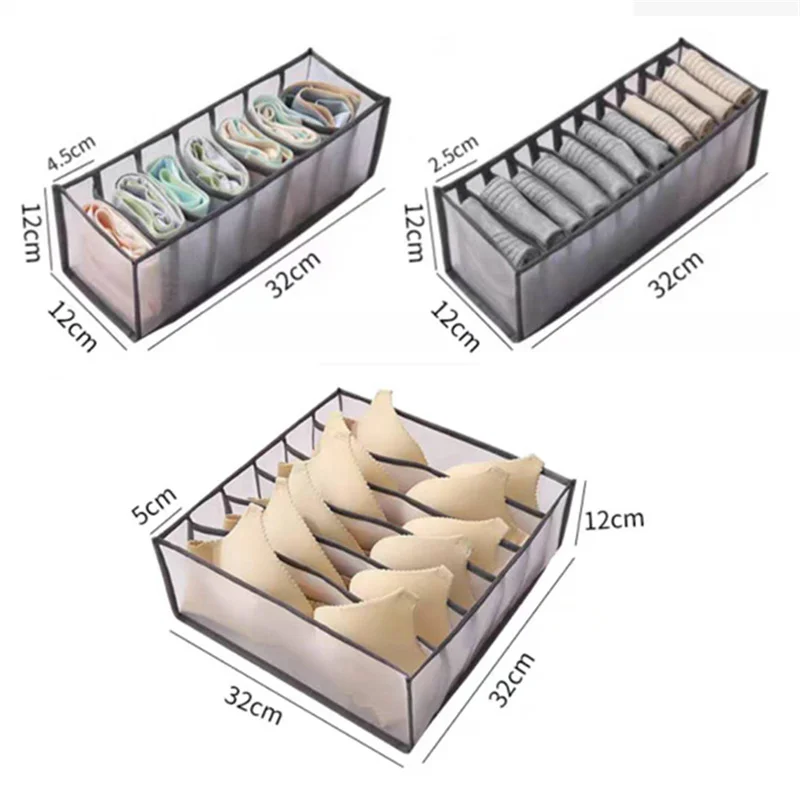 Drawer Organizer 6/7/11 Grid Home Storage Drawer Divider Dormitory Underwear Socks Bras Panties Storage Box