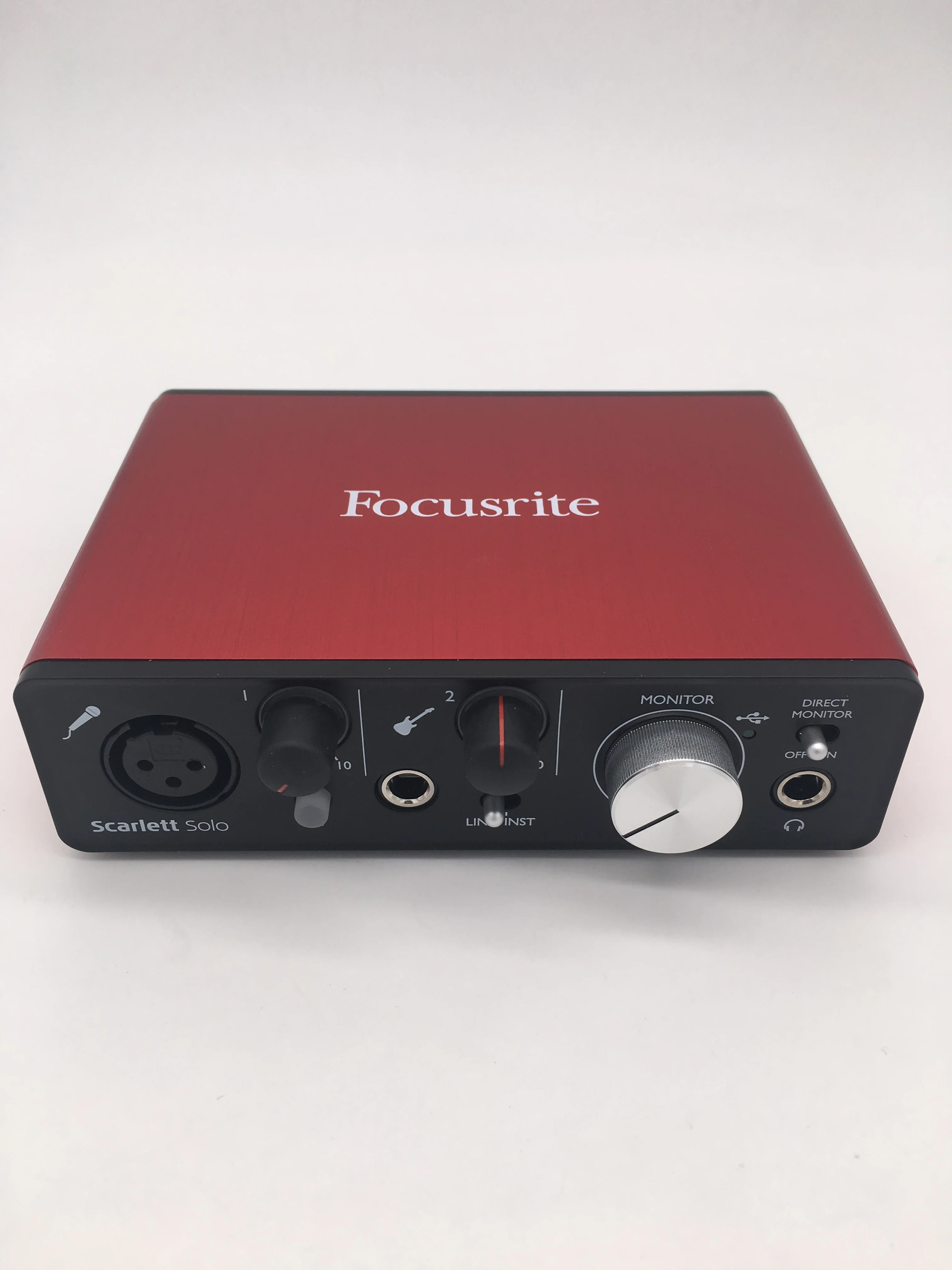 Модернизированный Focusrite Scarlett Solo(2nd gen) 2 входа 2 Выход USB аудио интерфейс звуковая карта для записи микрофона гитары