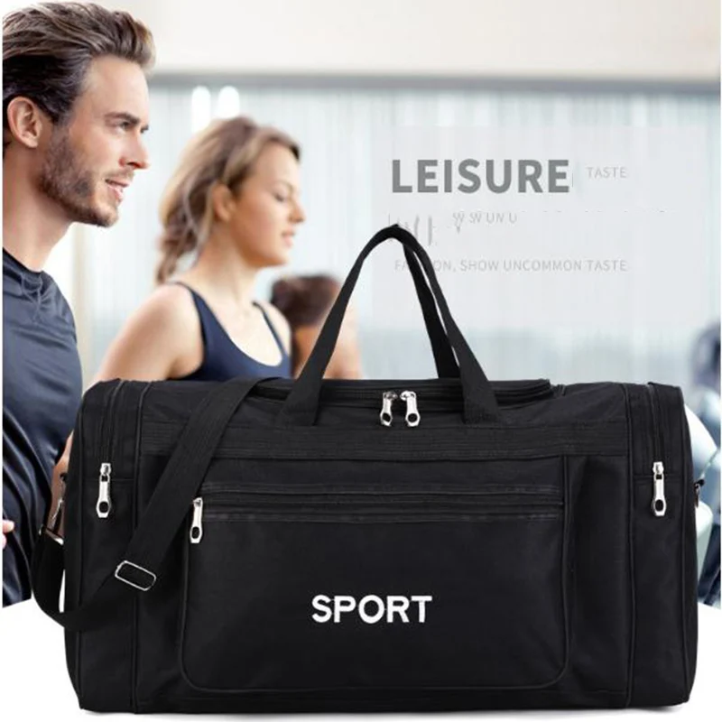 

Large Gym Bag For Men Lightweight Sports Gym Bags For Women Travel Carry On Sport Duffel Bag Black Outdoor Travel Luggage Bags