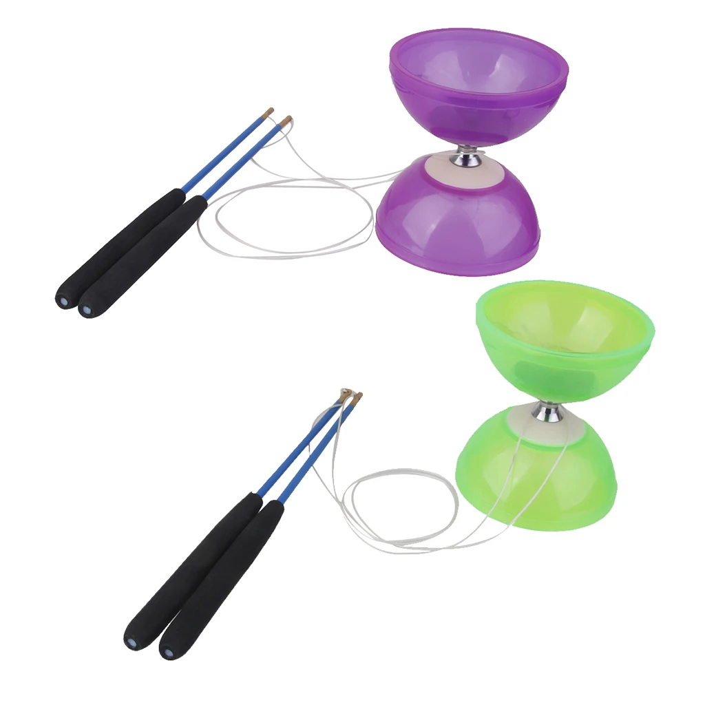 2 набора профессиональных 5 подшипников Diabolo Handsticks& String жонглирование уличная игра трюк обучающая игрушка Подарки