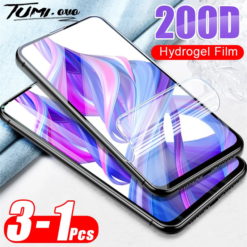 Гидрогелевая защитная пленка 200D для Huawei P40 P30 Pro P20 Lite полное покрытие мягкая Mate 30 P