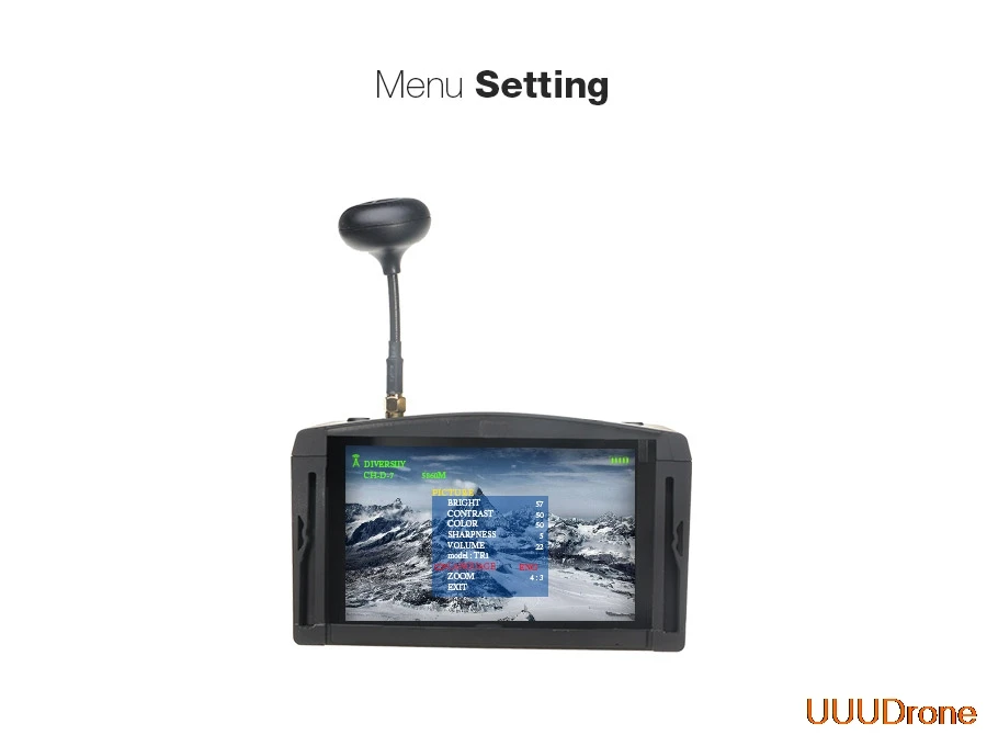 EV800 5 дюймов 800x480 fpv-видеоочки 5,8G 40CH Raceband авто-поиск со встроенными батарейками для FPV Racer Drone