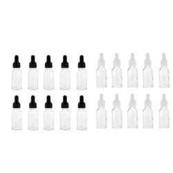 Бутылки с маслом для эфирных масел, (10 шт., 20 мл) стеклянные флаконы Бутылочки с дозатором многоразового и портативного