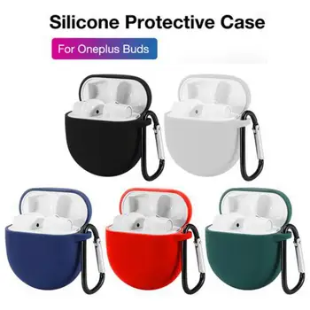 

Soft Silicone Earphone Case Shockproof Protective Headphones Storage Case Cover Multicolor For Oneplus Buds Headset Accessories
