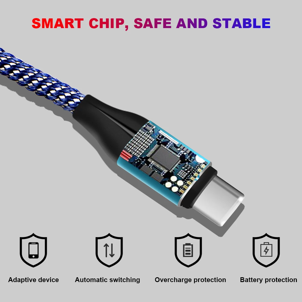 Кабель Vanniso usb type-C для huawei p20 lite Xiaomi mi9 Redmi note 7, зарядный провод для мобильного телефона, кабель USB C для samsung S9 S8
