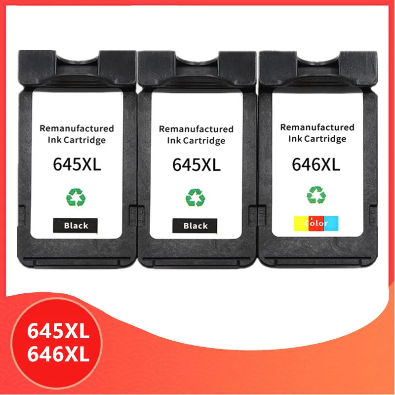 3Pack PG645 CL646 XL ink cartridge replacement for Canon PG 645 CL 646 PG 645 CL 646 Pixma