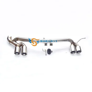

One set of stainless steel carbon fiber four out muffler tip for BMW 3 series E90 318 320 325 of 06-11 modified M4 body kit