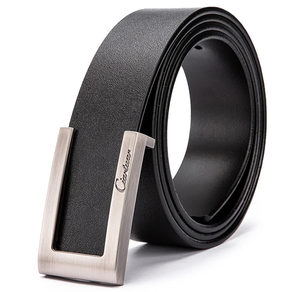 Ciartuar Leather Belts for Men High Quality Designer Brand Male Belt Luxury Mens Belts Strap Men's Gift Simple Belt Ceinture New