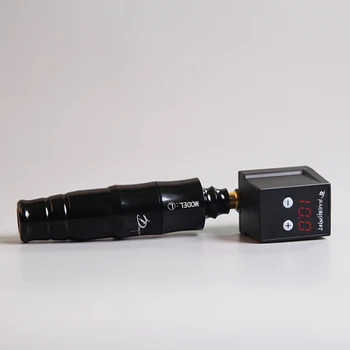 

Mini Tattoo Pen Machine Wireless Power Supply Portable Rechargeable LCD Voltage Display Tattoo Power Adapter RCA Tattoo pen