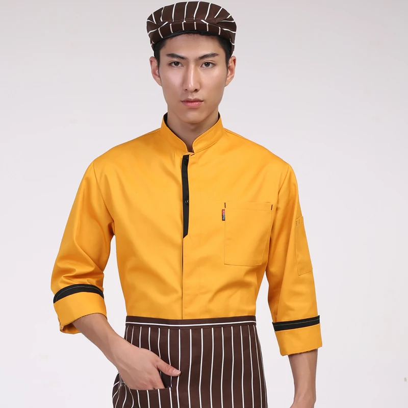 

Chef's Jacket Long Sleeve Chef Uniform Work Wear Restaurant Chef Coat