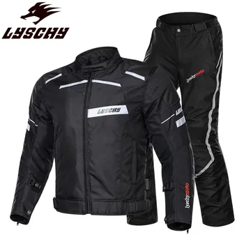 

LYSCHY Urban Moto Motorcycle Jacket Riding Coat Reflective Clothing Man Body Armor Protection Suit Men Equipment Racing Jackets