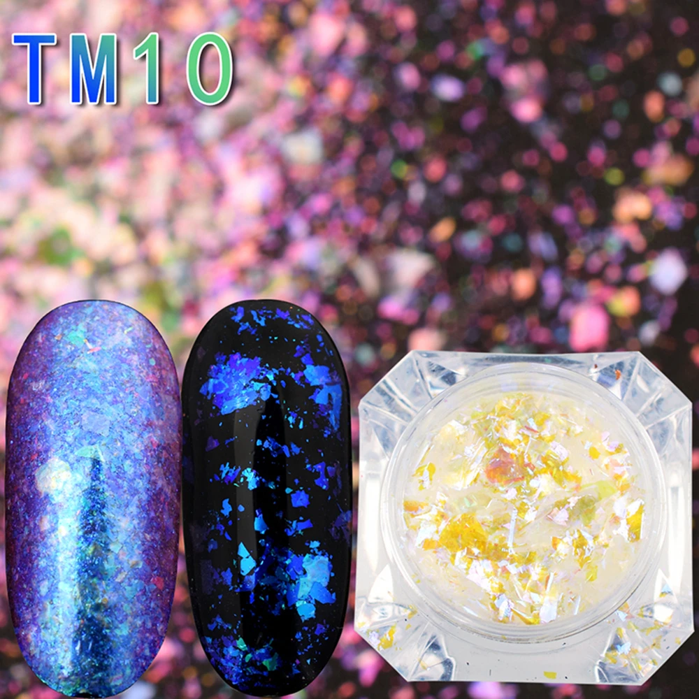 Beautybigbang 0,15 г дизайн ногтей хлопья Хамелеон Блестящий мелкие блестки для ногтей "хром" голографический пигмент аксессуары для ногтей украшение блестки - Цвет: 10