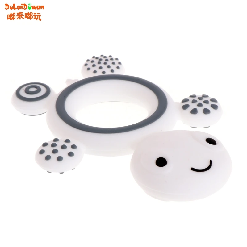 Милая черепаха для малышей, Детская Силиконовая пустышка для безопасности еды, Прорезыватель для зубов, пустышка - Цвет: As shown