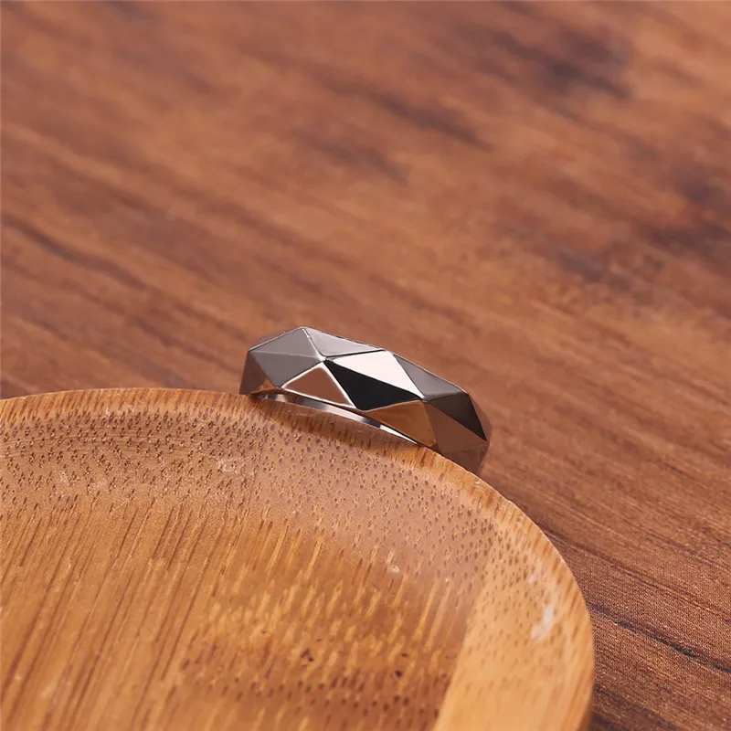 5,5 мм кольцо широкий граненный бисер геометрический вольфрамовый Карбид обручальные кольца для мужчин ювелирные изделия мужские Anillos Bague дешевая цена