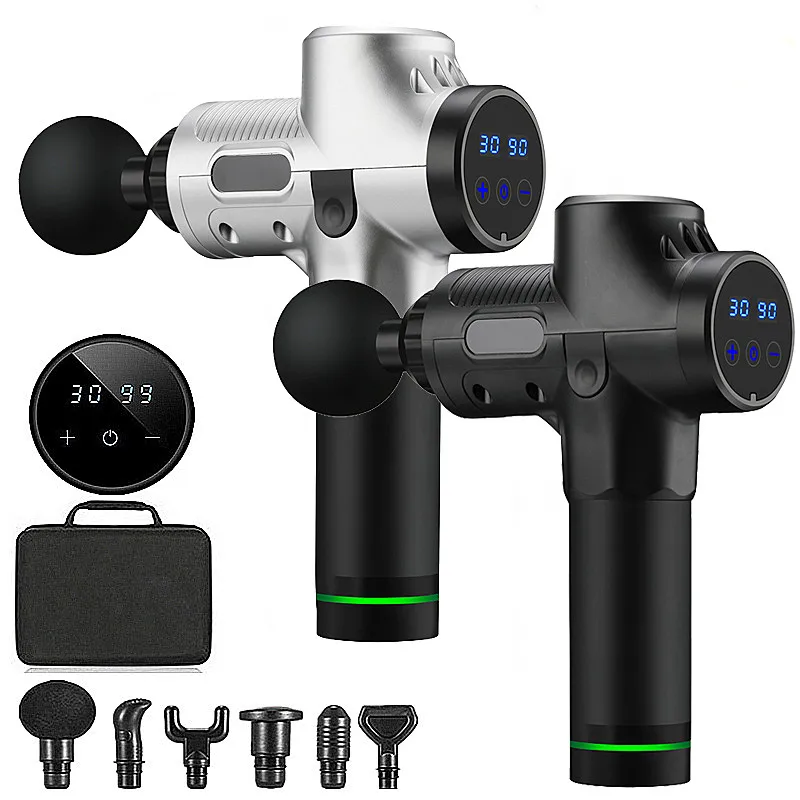 Massage Gun With LCD Display Deep Muscle Massager Muscle Pain Neck Massage Exercise Relax Slimming Shaping Pain Relief