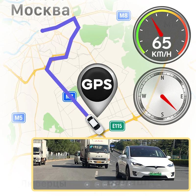 Цена JADO D330 Автомобильный видеорегистратор камера видеорегистратор wifi скорость N font b gps b font координаты 1080P HD ночного видения камера 24H монитор парковки