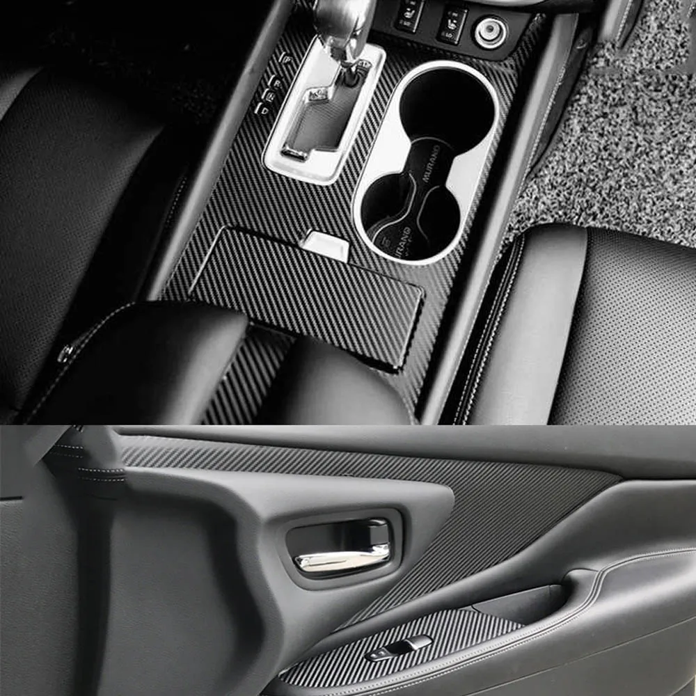 Для Nissan Muraro- внутренняя Центральная панель управления дверная ручка 5D наклейки из углеродного волокна наклейки аксессуары для стайлинга автомобилей