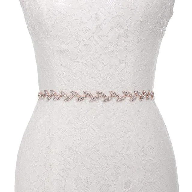 Bridal Belt 25Rose Ручной работы Серебряный свадебный пояс стразы на поясе аппликация для вечерних выпускных платьев свадебное украшение белый бежевый пояс лента - Цвет: Bridal Belt 25Rose