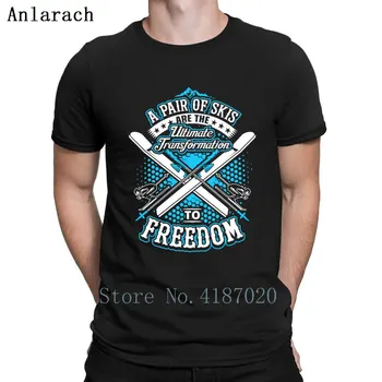 

Skiing Ultimate Transformation To Freedom Tshirt Unique Tee Top 2018 T Shirt New Fashion Awesome Cotton Simple Designing