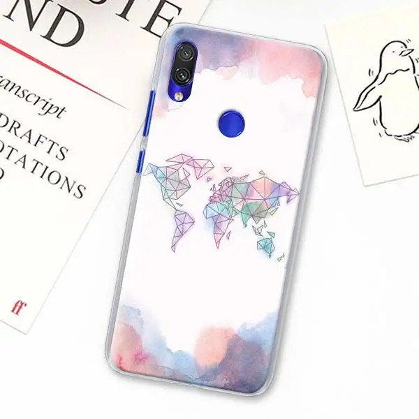 H02 Карта мира самолет Дорожный Чехол для телефона для Redmi Note 5 6 7 8 Pro 8T S2 GO Redmi 7 7A 8A K20 Pro 6 6A 5 Plus жесткий чехол - Цвет: H02