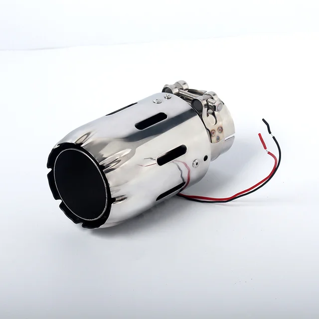 led susturucu ipucu egzoz susturucu ipucu 12v araba ucu mavi kirmizi renk 100 paslanmaz celik evrensel oto parcalari araba aksesuarlari exhaust headers aliexpress