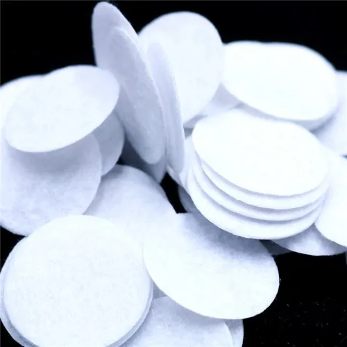white 100 шт шерстяная кукла из фетра украшения для самодельного изготовления ручной работы фетровые Цветы Листья Рождественский фетровый головной убор аксессуары швейная ткань патч - Цвет: white