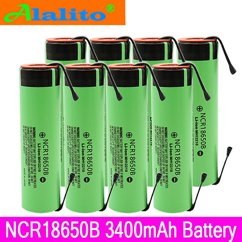 Новый Оригинальный NCR18650B 3 7 V 3400mAh 18650 перезаряжаемый литиевый аккумулятор для