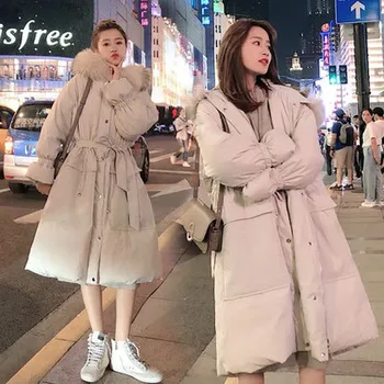 

New maternity dress autumn and winter pregnant down jacket cotton jacket late autumn loose coat autumn and winter cotton clothes