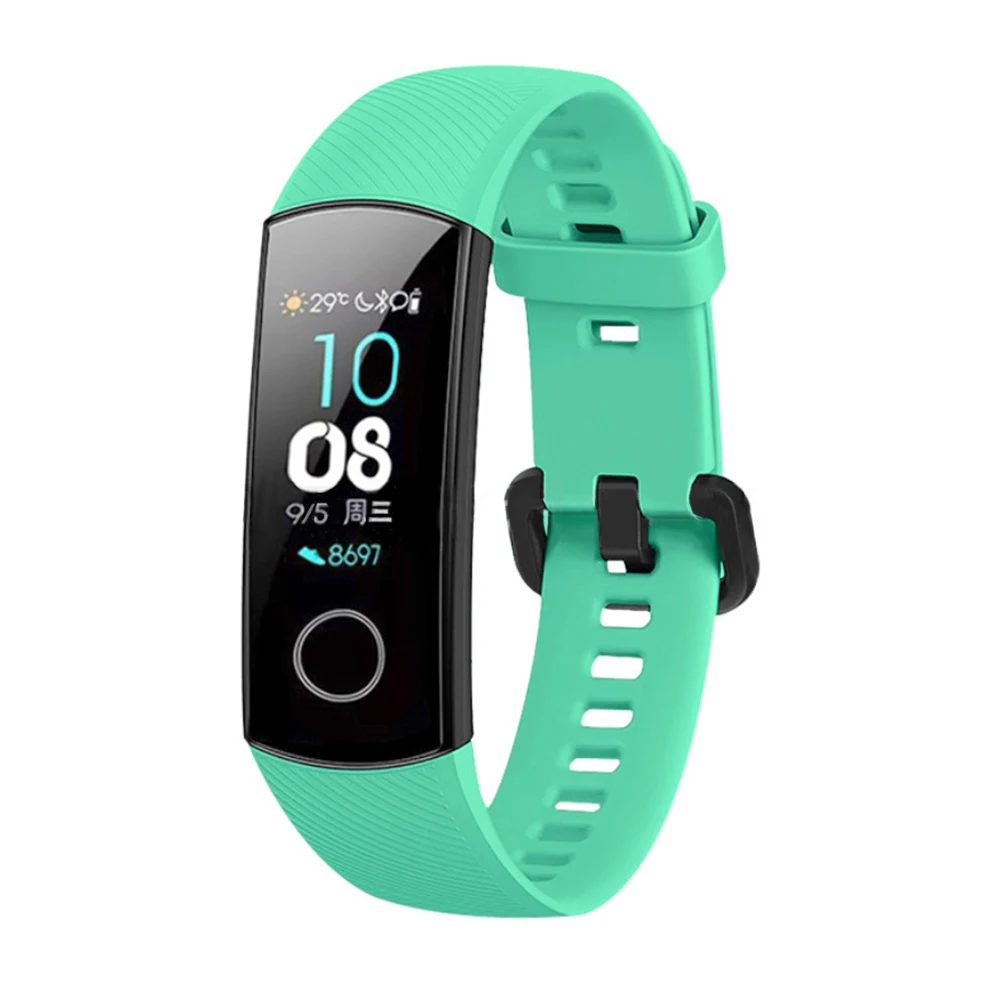 Для huawei Honor Band 4 5 стандартная версия Смарт-браслет универсальный ремень для Honor Band 5 4 силиконовый браслет ремешок аксессуары