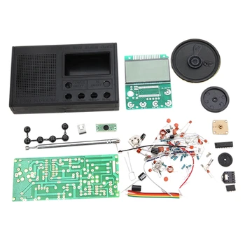 

RISE-DIY FM Radio Kit Electronic Learning Assemble Suite Parts for Beginner Study School Teaching Broadcast Radio Set