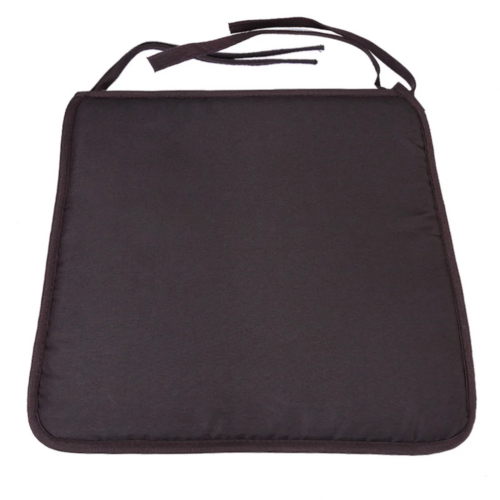 coffee 37x37cm Non-slip диван-подушка для сидения однотонные Цвет квадратная Подушка сиденья кресло подушка мягкая подушка для Padchair стулья 40x40 см - Цвет: coffee 37x37cm