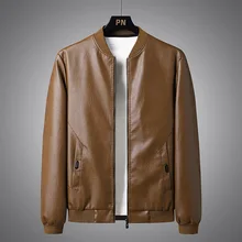 

Men Brown Jacket Autumn and winter Leather Jackets 2021 New Popular Korean Fashion Clothes Plus Size Fur Coat