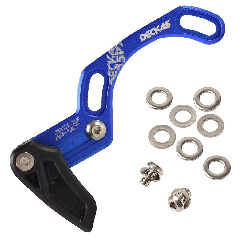 ISCG05 Blue DECKAS направляющая велосипедной цепи MTB направляющая велосипедной цепи 1X система ISCG03/ISCG05/крепление BB CNC односкоростная широкая узкая направляющая цепи - Цвет: ISCG05 Blue