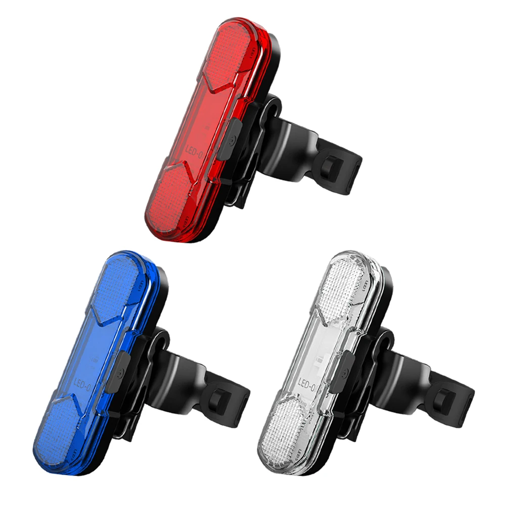 USB Rechargeable LED Bike Light Waterproof Bicycle Seatpost Rear Tail Light Seatpost Rear Tail Safety Warning Light Cycling
