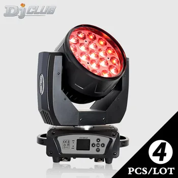 

Led Wash Moving Head 19X15W Rgbw Dmx Moving Head Wash Zoom With Beam Effecting For Dj (4Pcs/Lot)