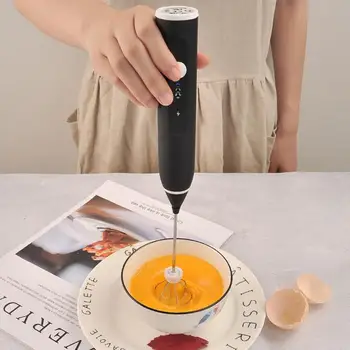 

1 Pcs Mini Handheld Electric Mixer Egg Beater Rechargeable Milk Shaker Maker Frother Three-speed Adjustable USB 134g