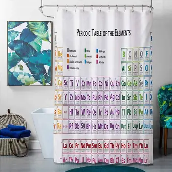 

Shower Curtains Neutral Colors Science,Chemistry Primary School Students Geek Nerd Lessons Classes Smart Kids Art
