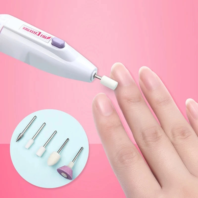

5 in 1 Nail Trimming Kit Electric Shaper Nail File Pedicure Polish Tool Multi-Functional Nail Grinder Manicure Tools