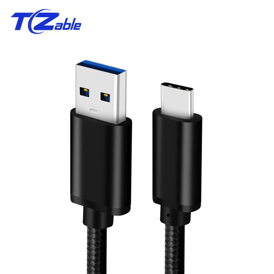 USB C кабель 3A Быстрая зарядка USB-C папа к USB 3,0 папа кабель оплетка для Macbook Pro 13/15 дюйма type C кабель 1 м 2 м 5 гмбит/с