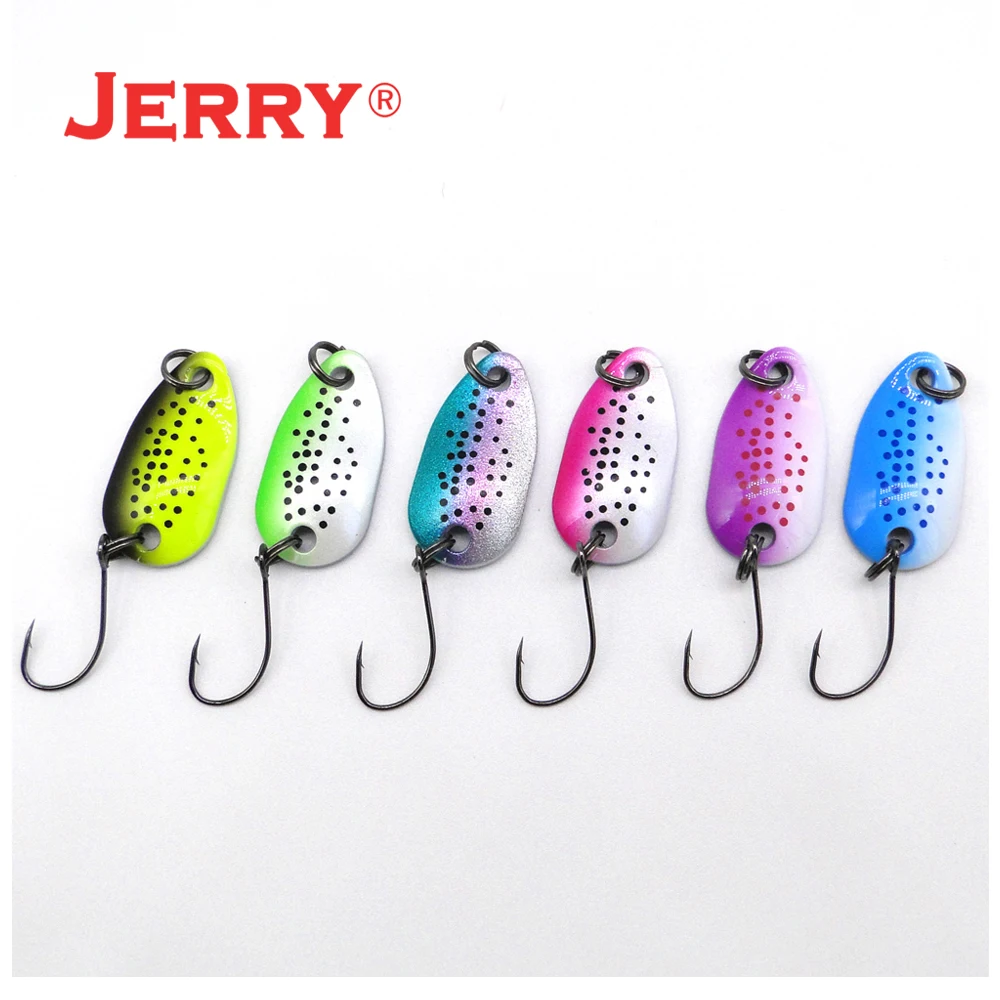 Jerry Virgo 5 шт./6 шт. набор ложек для ловли форели бесплатная коробка снастей
