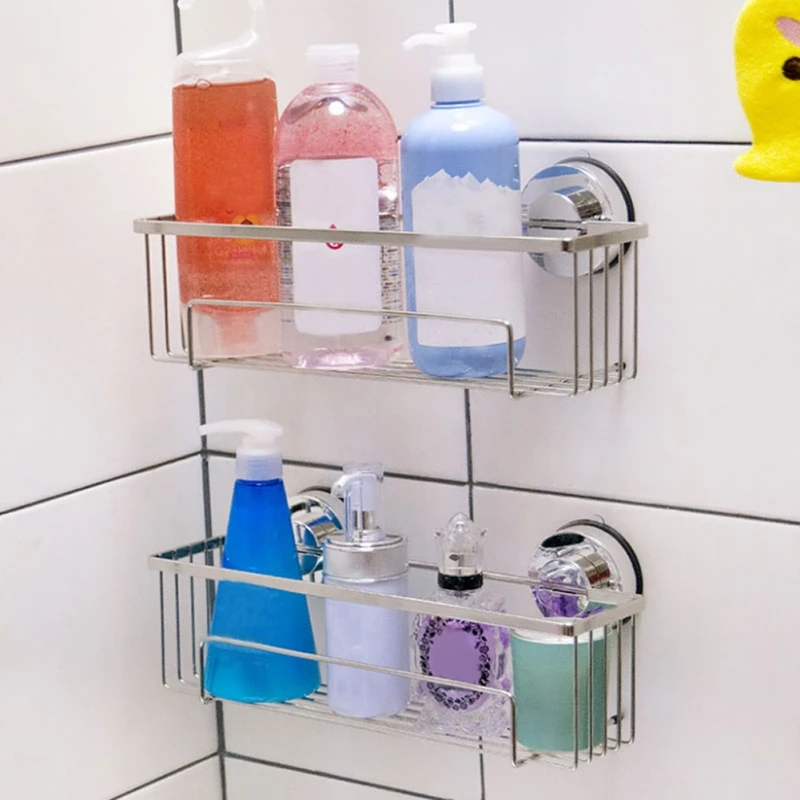 1Pcs Silver Strong Suction Cup Kitchen Bathroom No Accessories Bathroom Decor Trace Sucker Sucker Classic Plated Tool Home