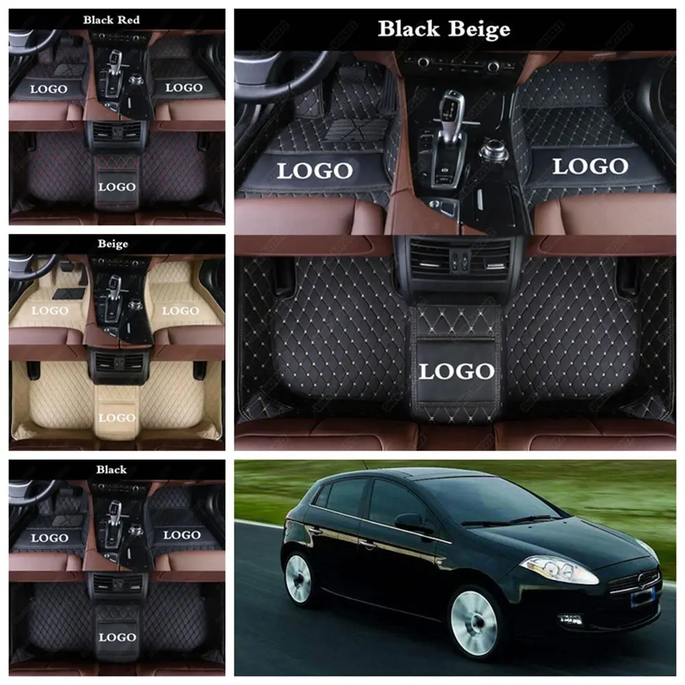 Автомобильные коврики для Fiat Punto Palio Ottimo Bravo 500 Linea Freemont на заказ пыленепроницаемые автомобильные ковровые покрытия, автомобильные коврики для ног, напольный коврик