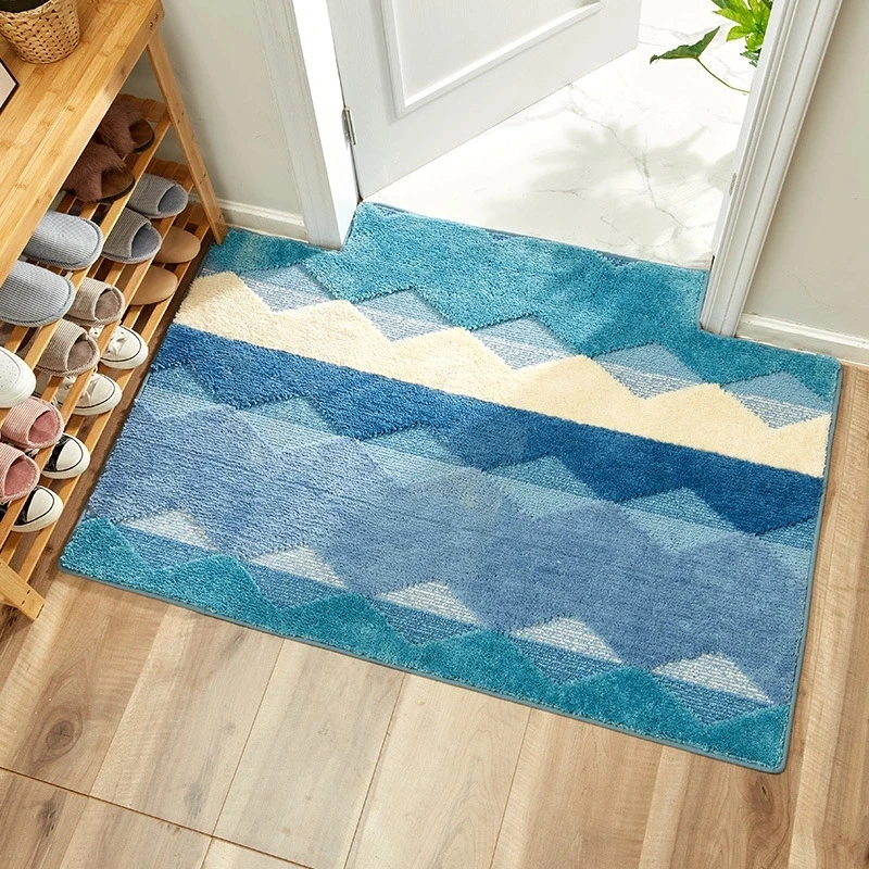 

Nordic Style Bedroom Children's Room Decor Carpet Non slip Floor Mat For Porch Entrance Bedside Sofa Area Doormat Pile Carpets