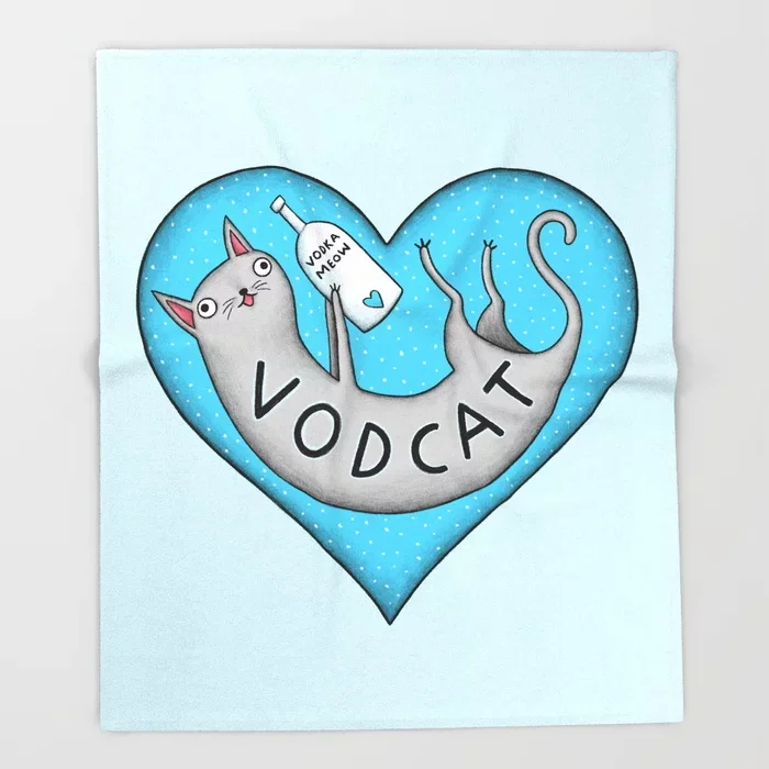 Одеяло с рисунком кота для дивана, милое детское дизайнерское одеяло Vodcat s, рождественские украшения для дома, одеяло на заказ