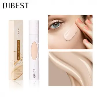 

QIBEST 35ml Face Foundation Base De Maquillaje Moisturizer Oil Control Concealer Liquid Foundation Cream Long Lasting 24 Hours